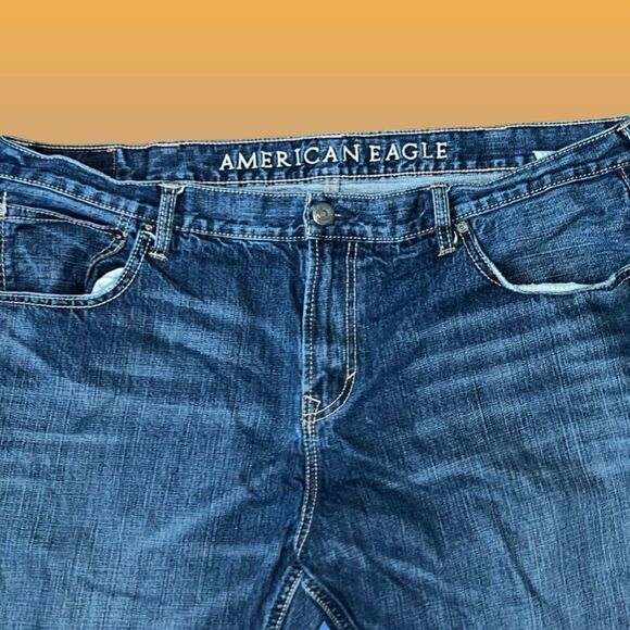 Men’s American Eagle Straight Leg Jeans Size 42x30 - Picture 2 of 7